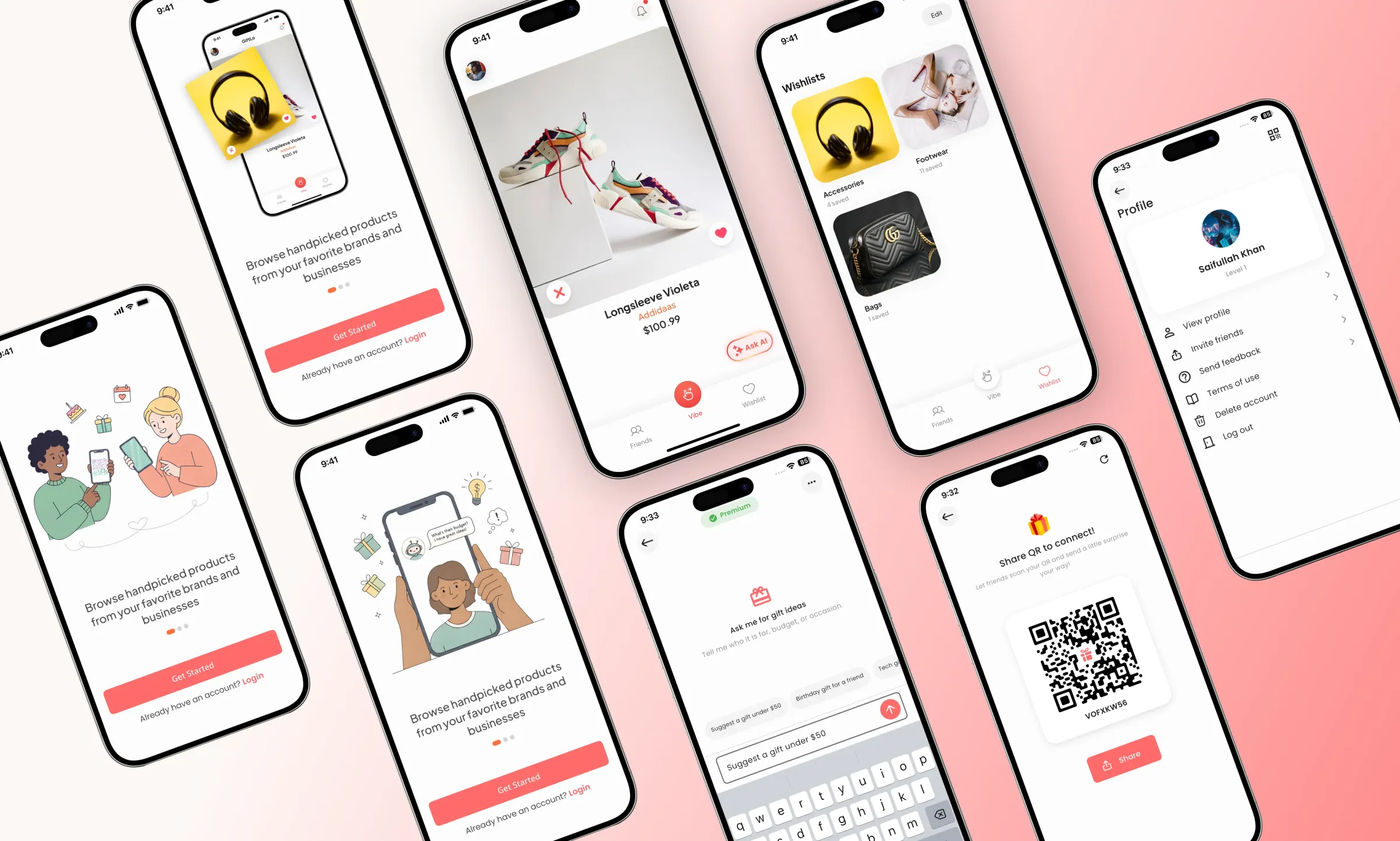 Giftlo App Mockup